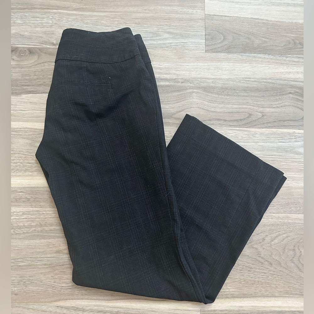 Black and Gray Plaid Work Pants